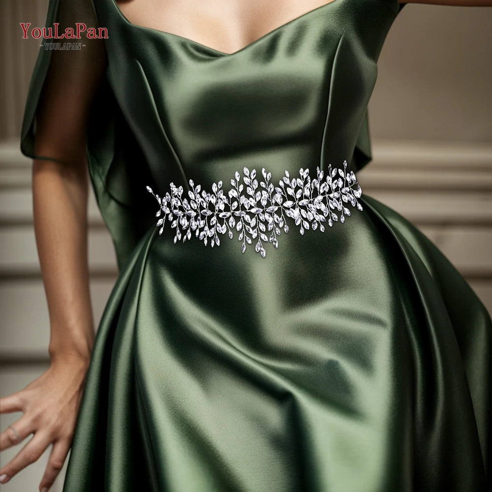 Ceinture Robe de Mariée Strass Organza
