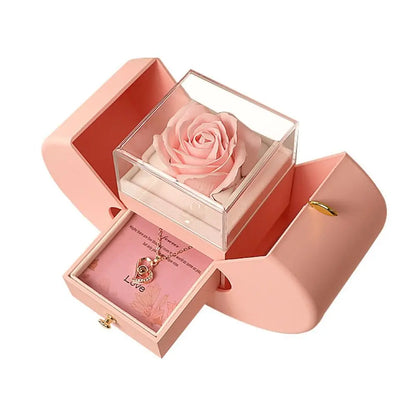 Boîte alliance fleurie aux roses