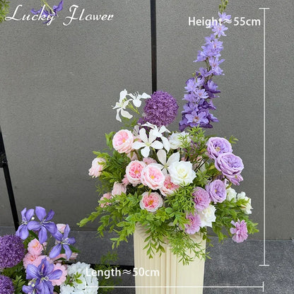 Fleurs Artificielles Mariage Arche et Allée — vue 13