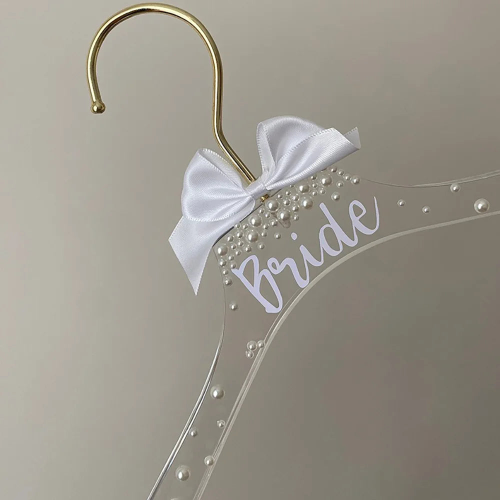 Cintre de mariée acrylique à perles — vue 3