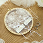 Coussin alliance tulle dentelle vintage