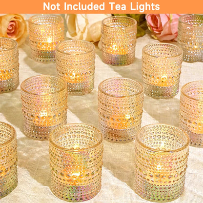 Photophore Verre Mariage Centre de Table
