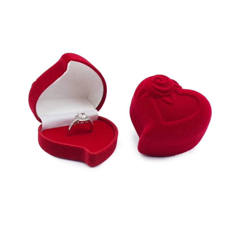 Écrin bague cœur rose en relief — vue 11