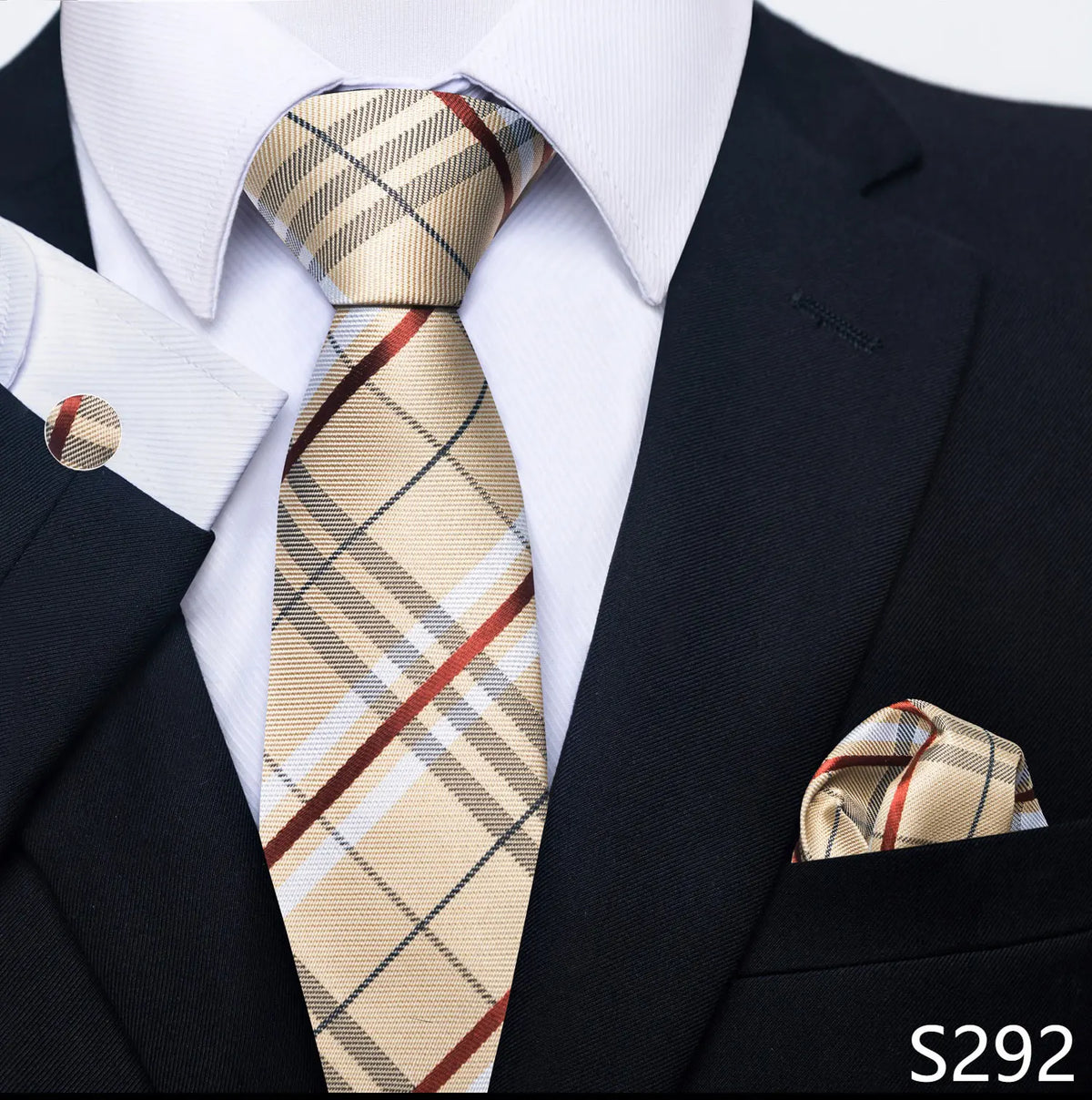 Coffret cravate mariage homme et pochette