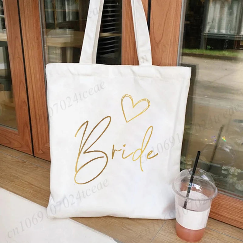 Tote bag EVJF Team Bride toile