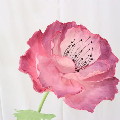 Fleur Géante Papier Coquelicot Mariage