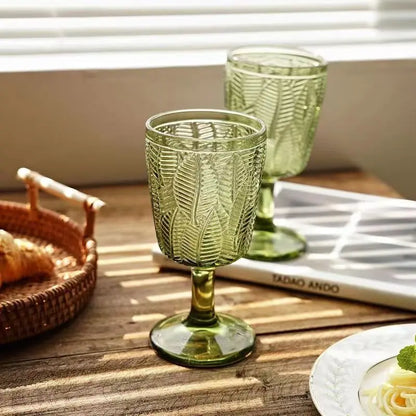 Verre à Vin Mariage Vintage Vert — vue 5