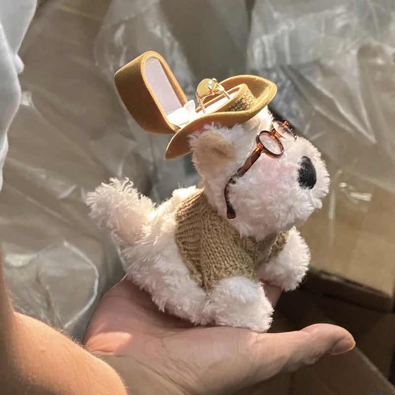 Écrin bague peluche ourson ou chien — vue 3