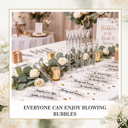 Bulles de savon mariage personnalisées