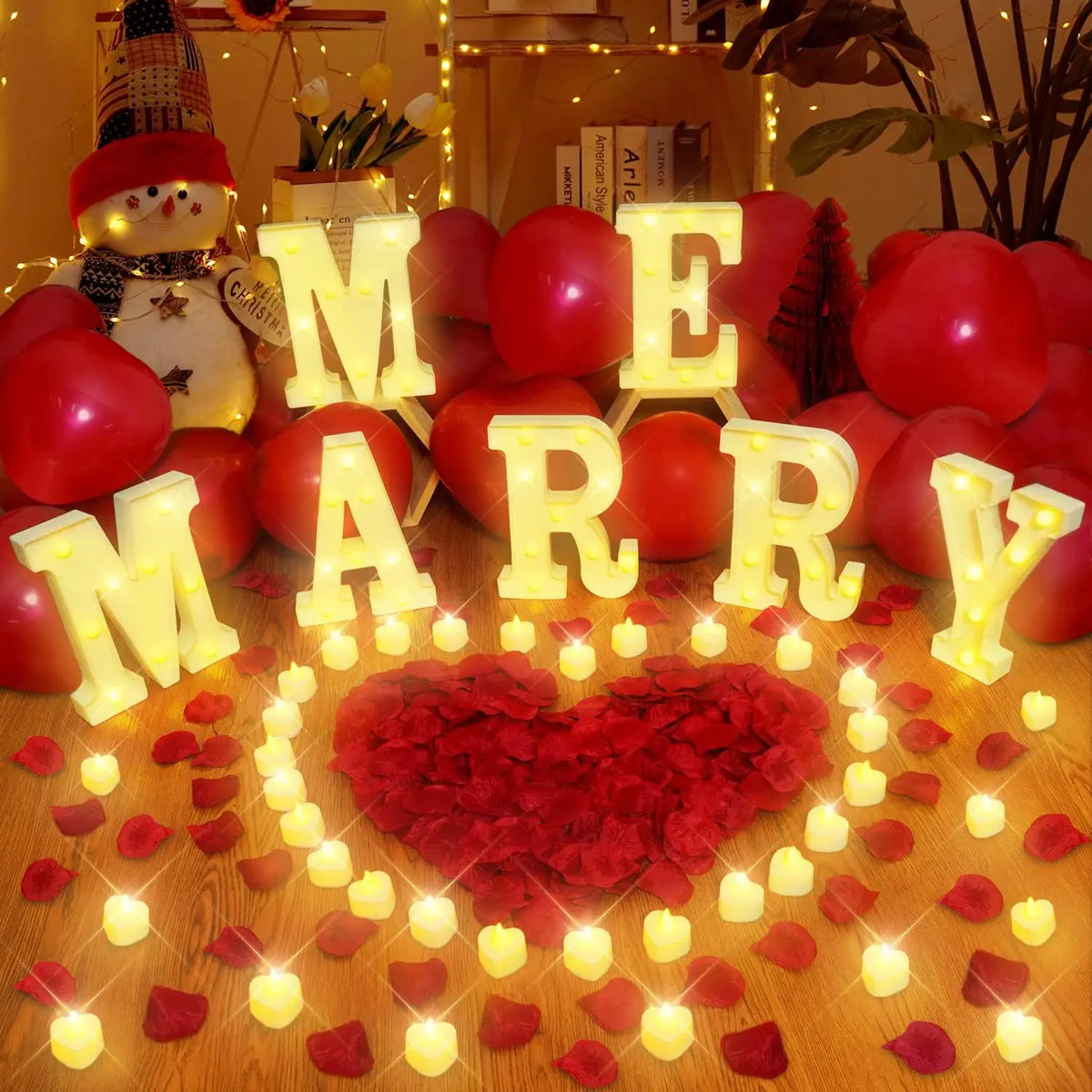 Kit lettres lumineuses Marry Me