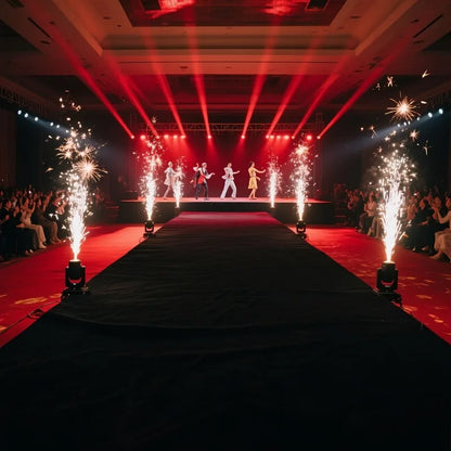 Chemin d'allée mariage noir effet velours
