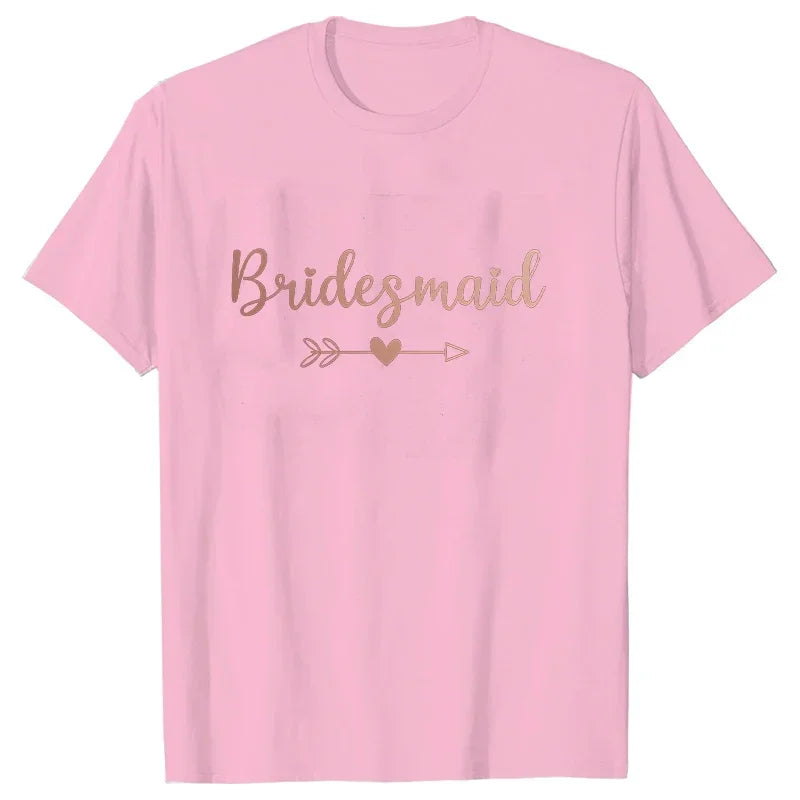 T-shirt EVJF cortège rose gold