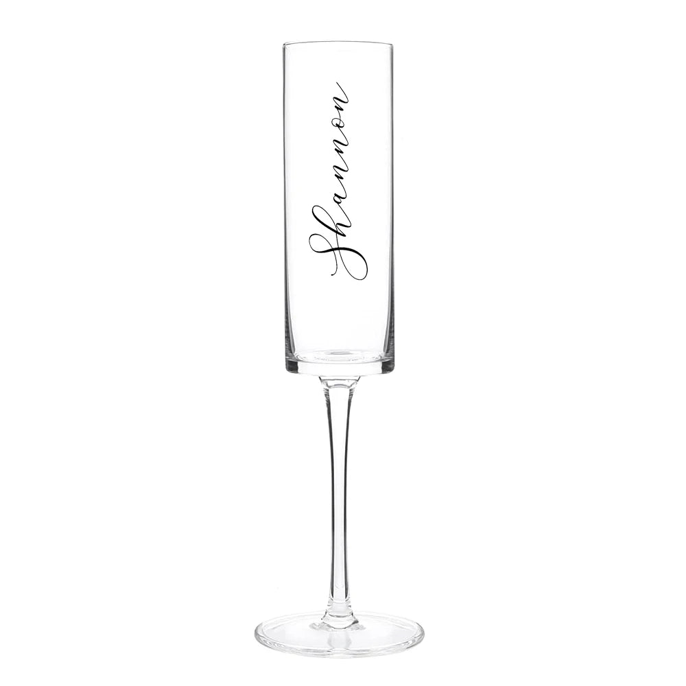 Flûte à Champagne Personnalisée Gravée Prénoms et Date