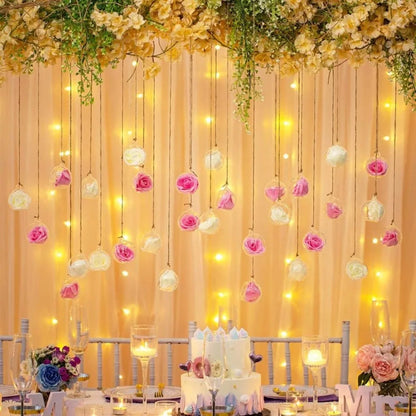 Photophores Suspendus Boule de Verre Mariage