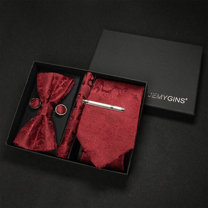 Coffret Cravate Mariage Motif Cachemire