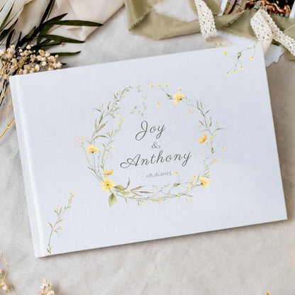 Livre d'Or Mariage Personnalisé 21 Décors au Choix