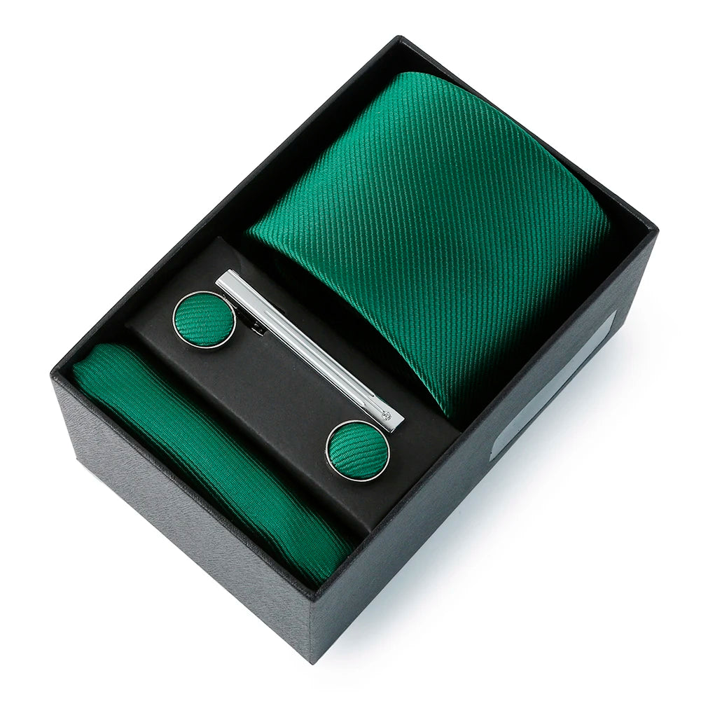 Coffret Cravate Mariage Unie avec Pince — vue 20