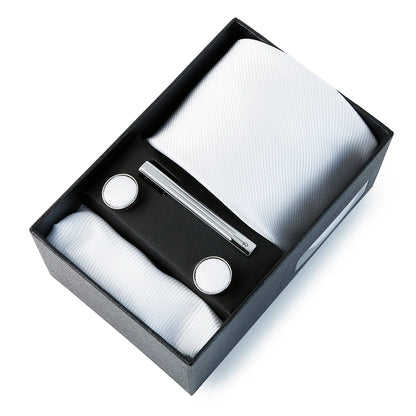 Coffret Cravate Mariage Unie avec Pince — vue 10