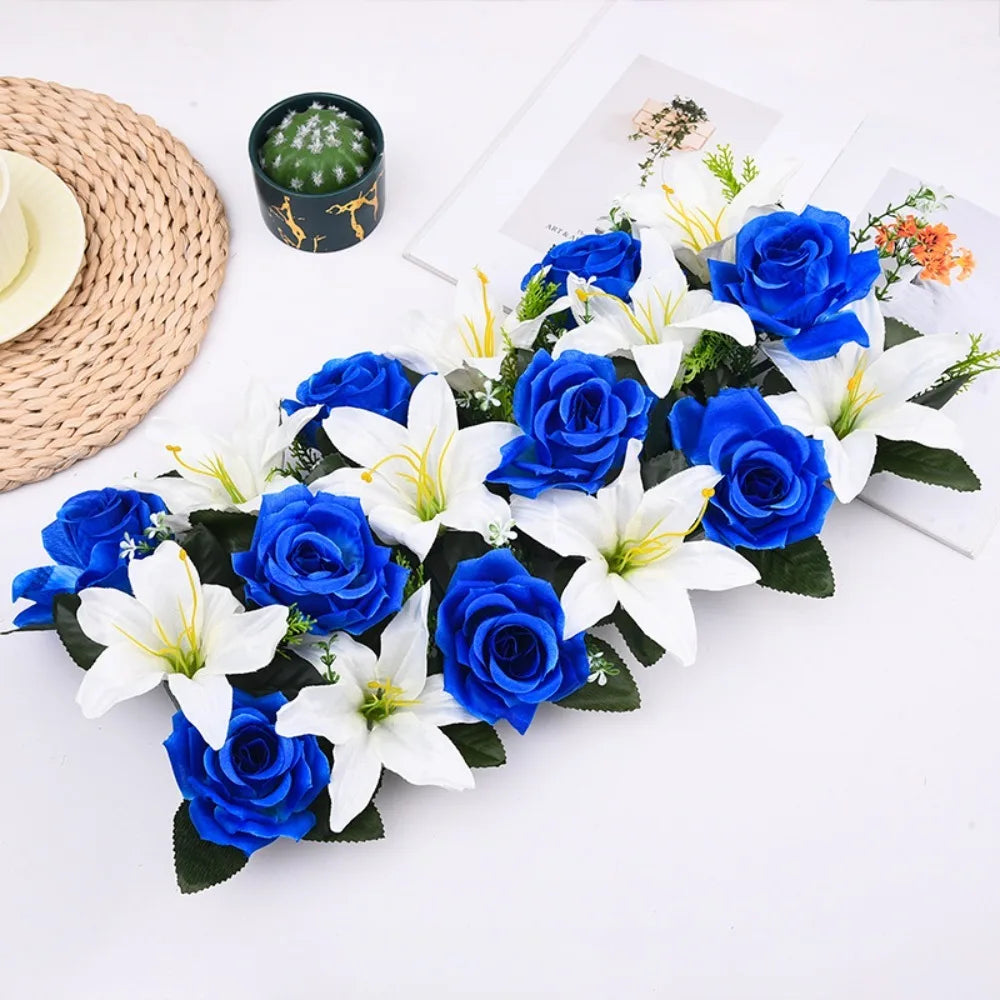 Rangée Roses et Lys Arche Mariage — vue 19