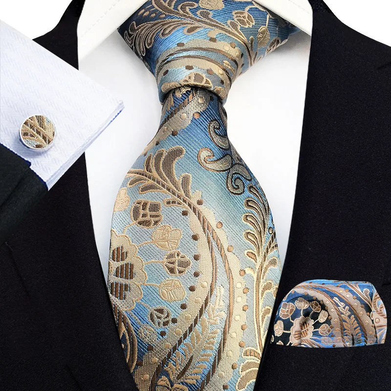 Cravate Mariage Jacquard Trois Pièces — vue 16