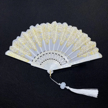 Éventail dentelle mariage invités