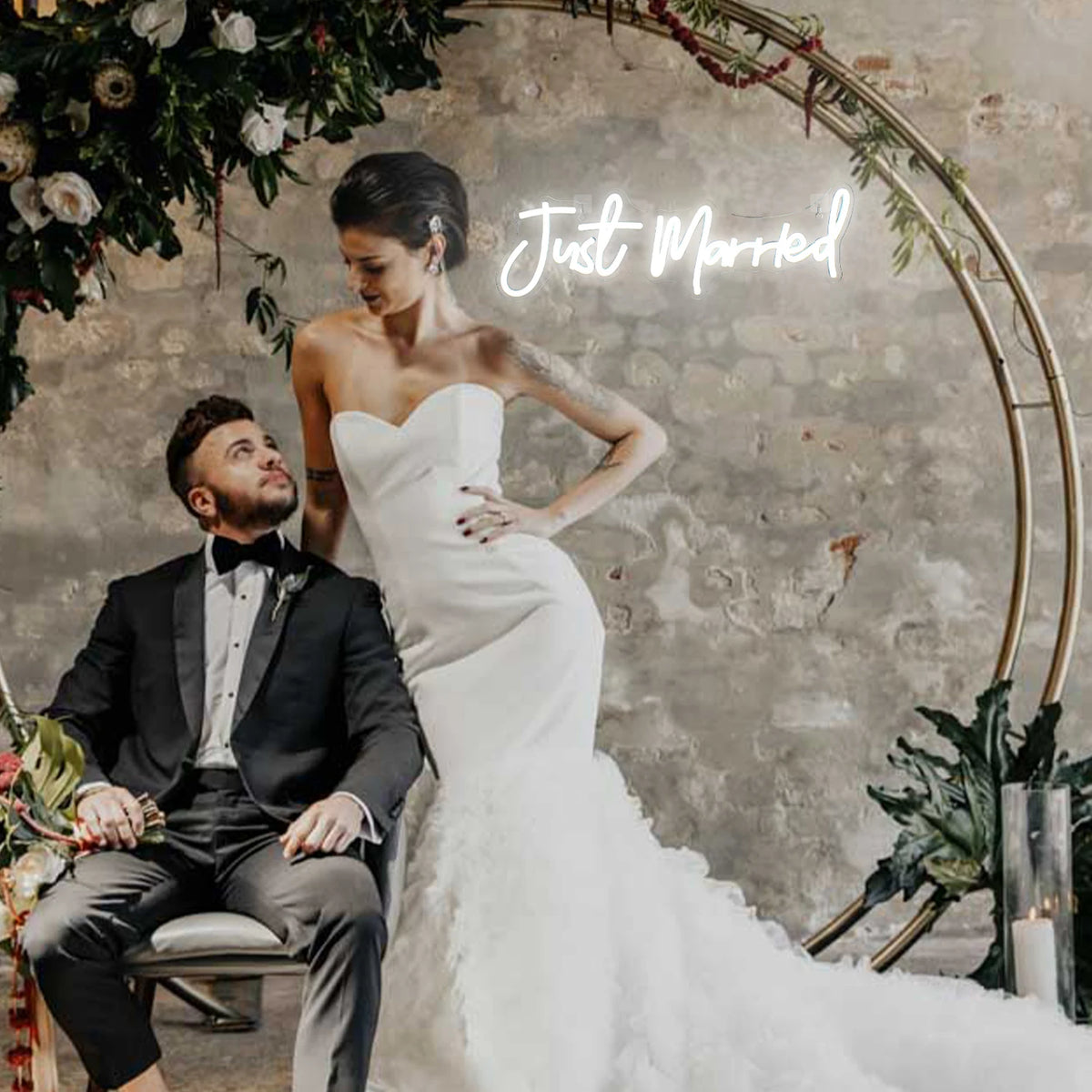 Néon Mariage LED Mots d'Amour — vue 3