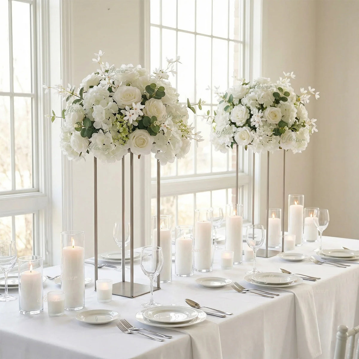 Demi-Boule de Roses Artificielles Mariage — vue 3