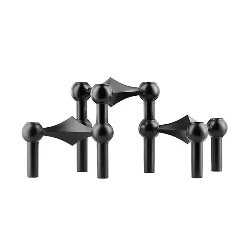 Bougeoir mariage métal modulaire empilable 3 bougies