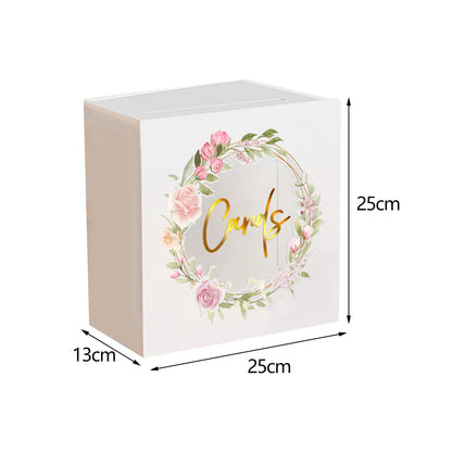 Urne mariage acrylique moderne à enveloppes — Modèle B n°2