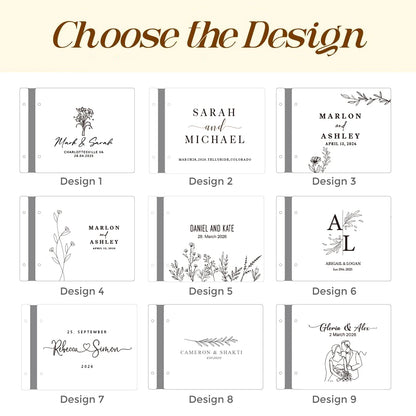 Livre d'or mariage bois personnalisé A4 ou A5 — vue 5
