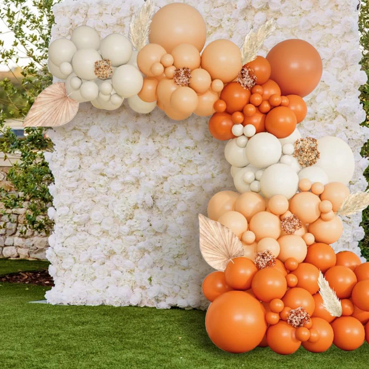 Arche Ballon Mariage Orange Mat