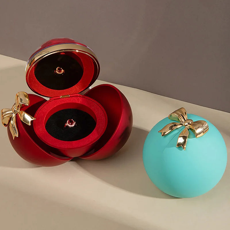 Boîte bague boule rose éternelle — vue 2