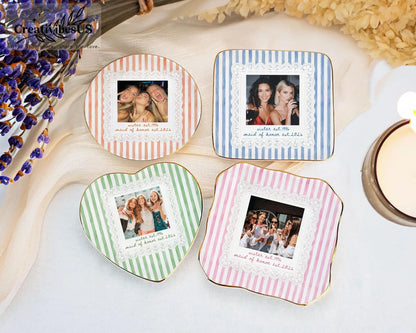 Vide-Poche Bague Photo Personnalisé Mariage