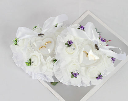 Coussin alliance cœur fleur — vue 6