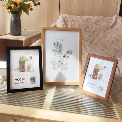 Cadre photo mariage bois A4 lot de 5
