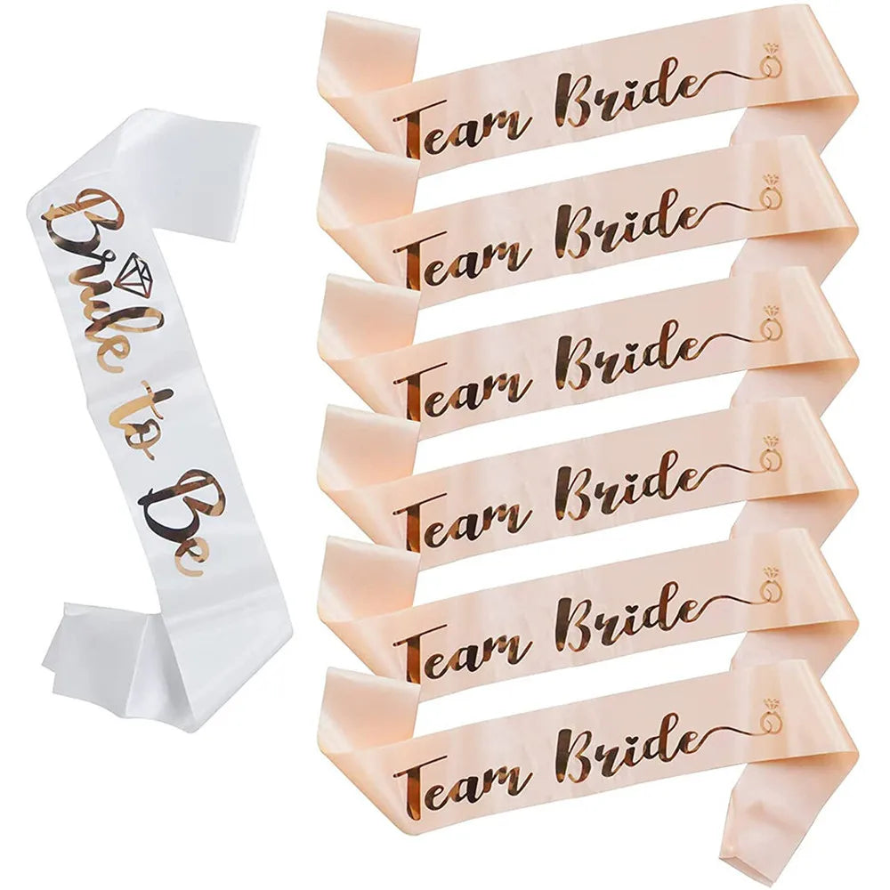 Écharpe EVJF Team Bride rose gold