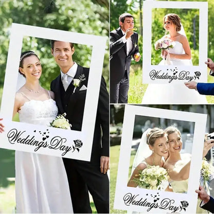 Cadre Photobooth Mariage Géant Blanc
