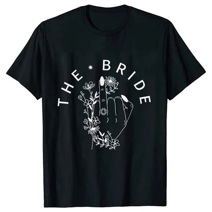 T-shirt EVJF Team Bride Doigt Bagué
