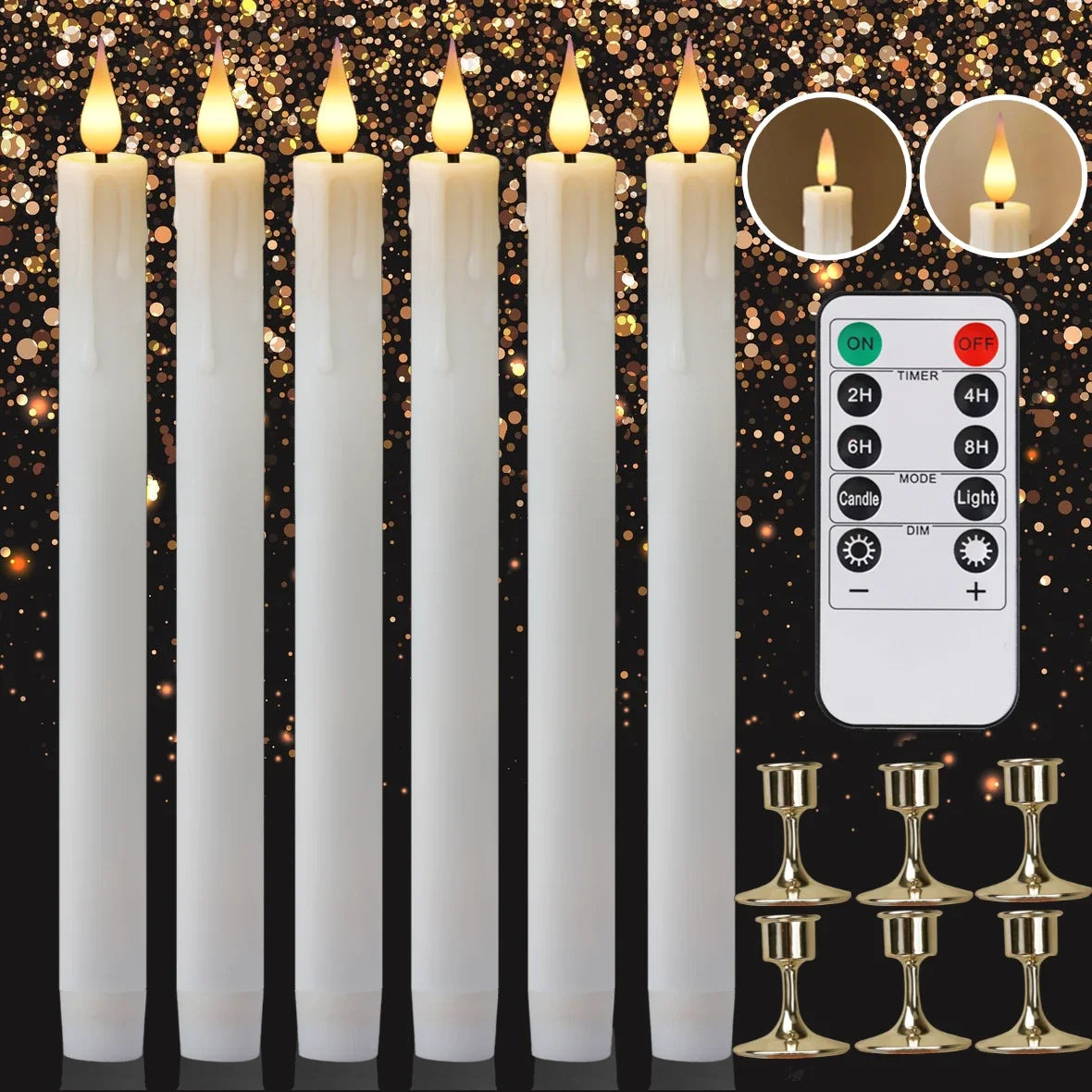 Bougie LED Télécommande Mariage