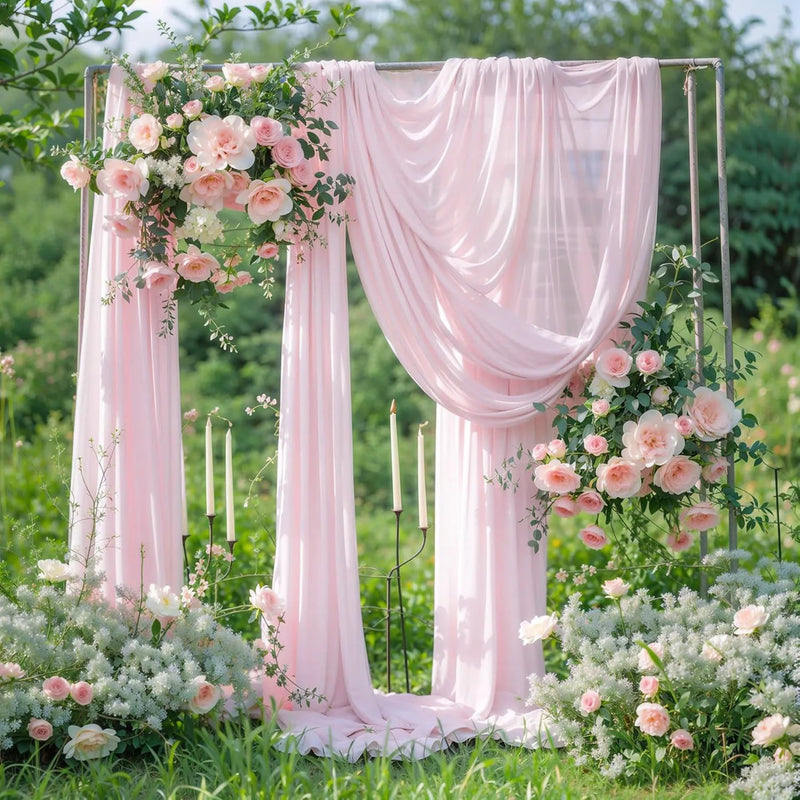 Panneau Voilage Arche Mariage Mousseline — vue 18