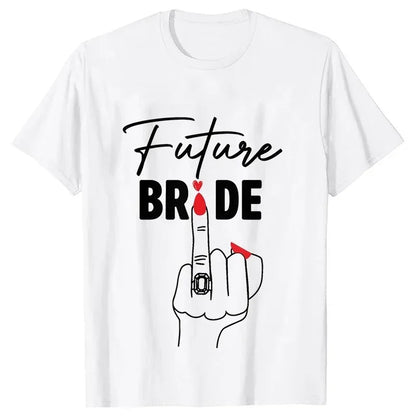 T-shirt EVJF Team Bride Doigt Bagué