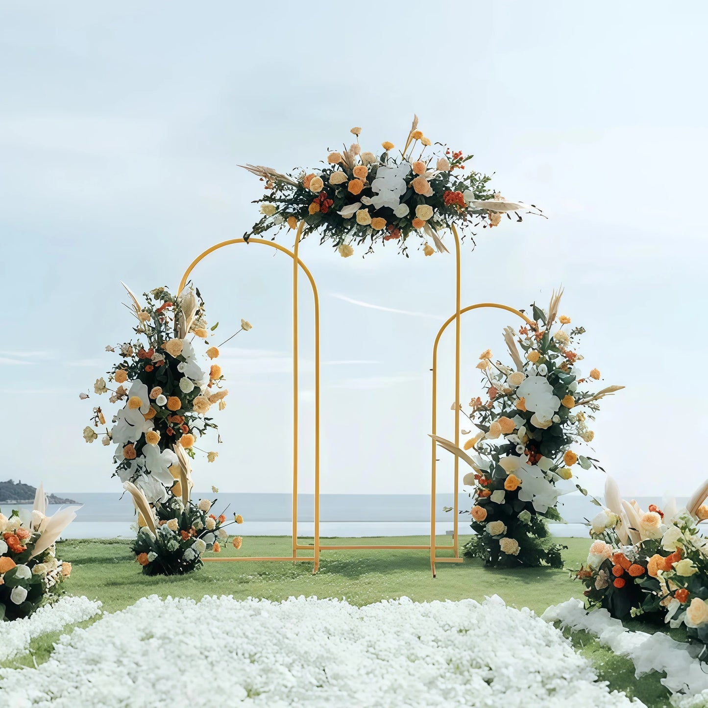 Arche Mariage Dorée Support Fond Photo