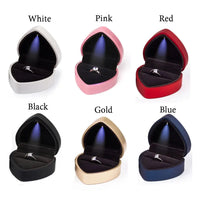 Écrin bague cœur lumineux LED — vue 5