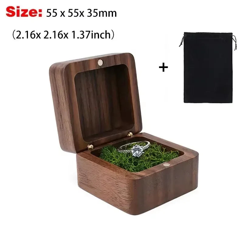 Boîte alliance bois gravée personnalisée