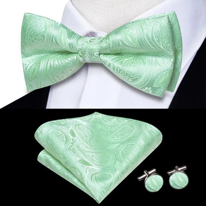 Coffret nœud papillon mariage homme vert