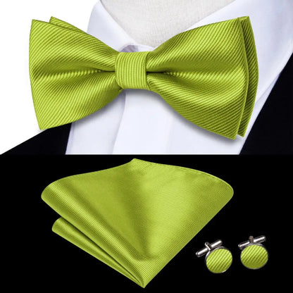 Coffret nœud papillon mariage homme vert