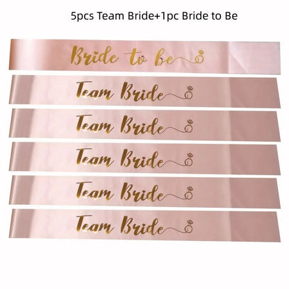 Écharpe EVJF Team Bride rose gold