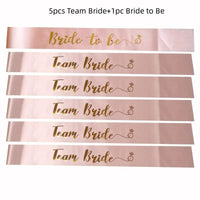 Écharpe EVJF Team Bride rose gold — Rose Poudré