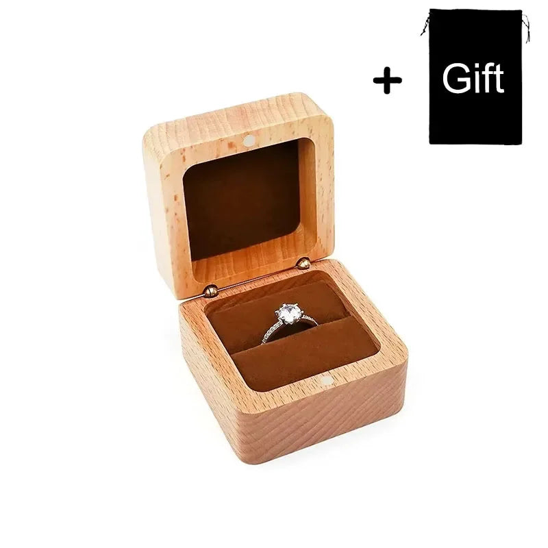Boîte alliance bois gravée personnalisée