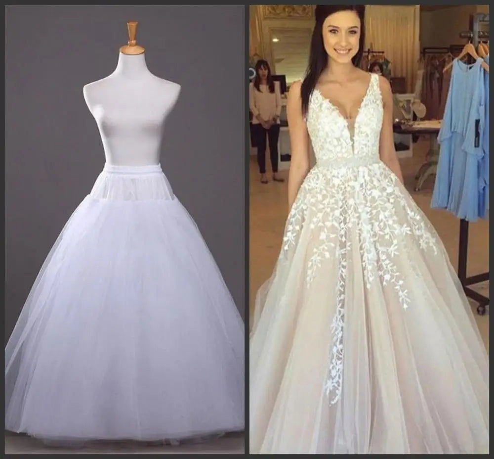 Jupon Mariée sans Cerceau en Tulle